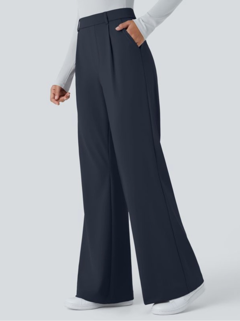 halara High Waisted Pocket Work Flare Pants